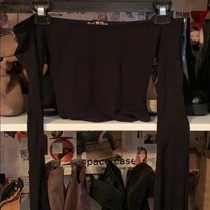 Bell sleeve crop top